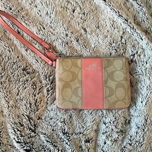 Like new Coach wristlet